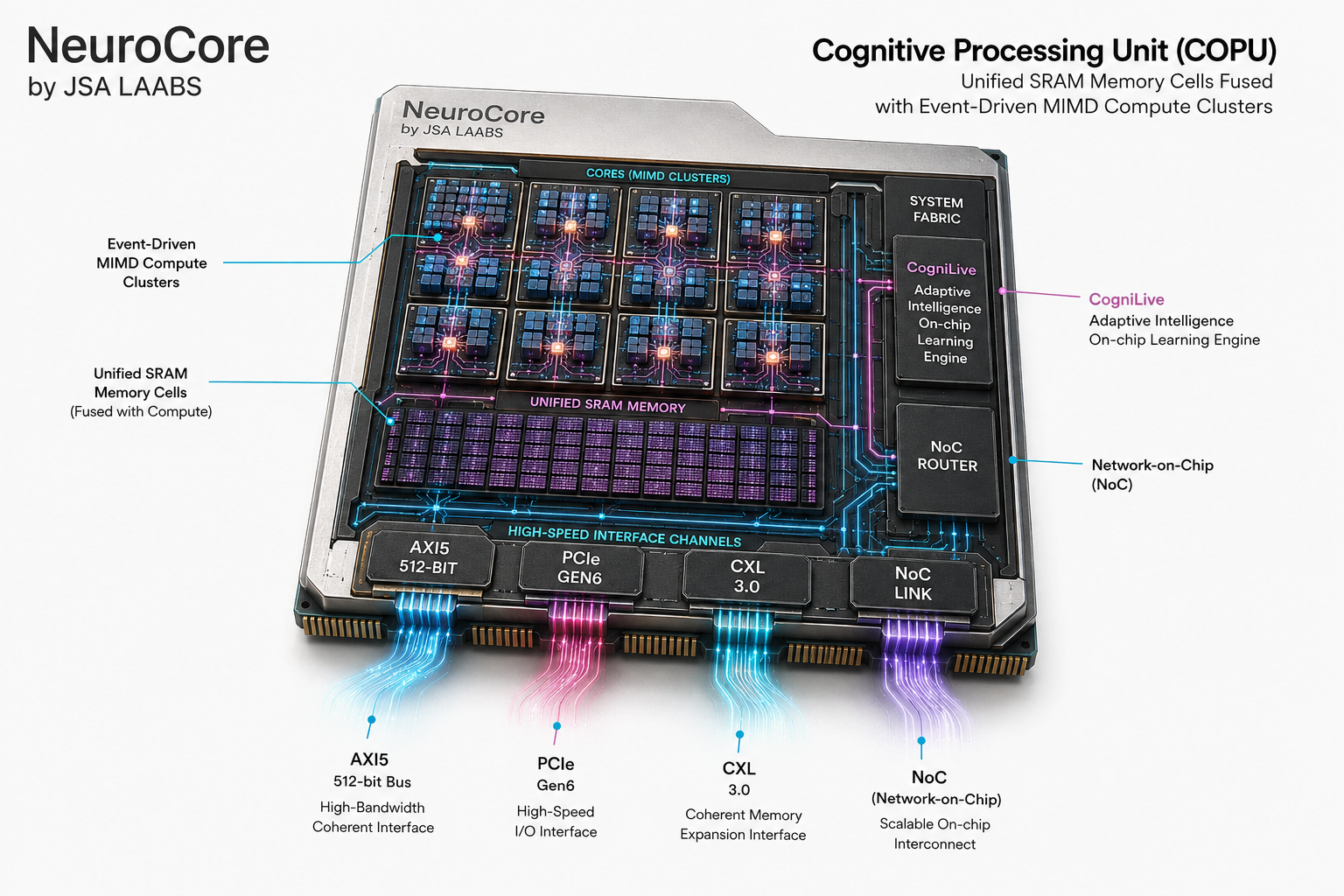 NeuroCore COPU Architecture Diagram by JSA LAABS
